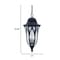Homeroots 23.25 x 11 x 11 in. Milano 3-Light Oil-Rubbed Bronze Hanging Light 397991 - alternate 3